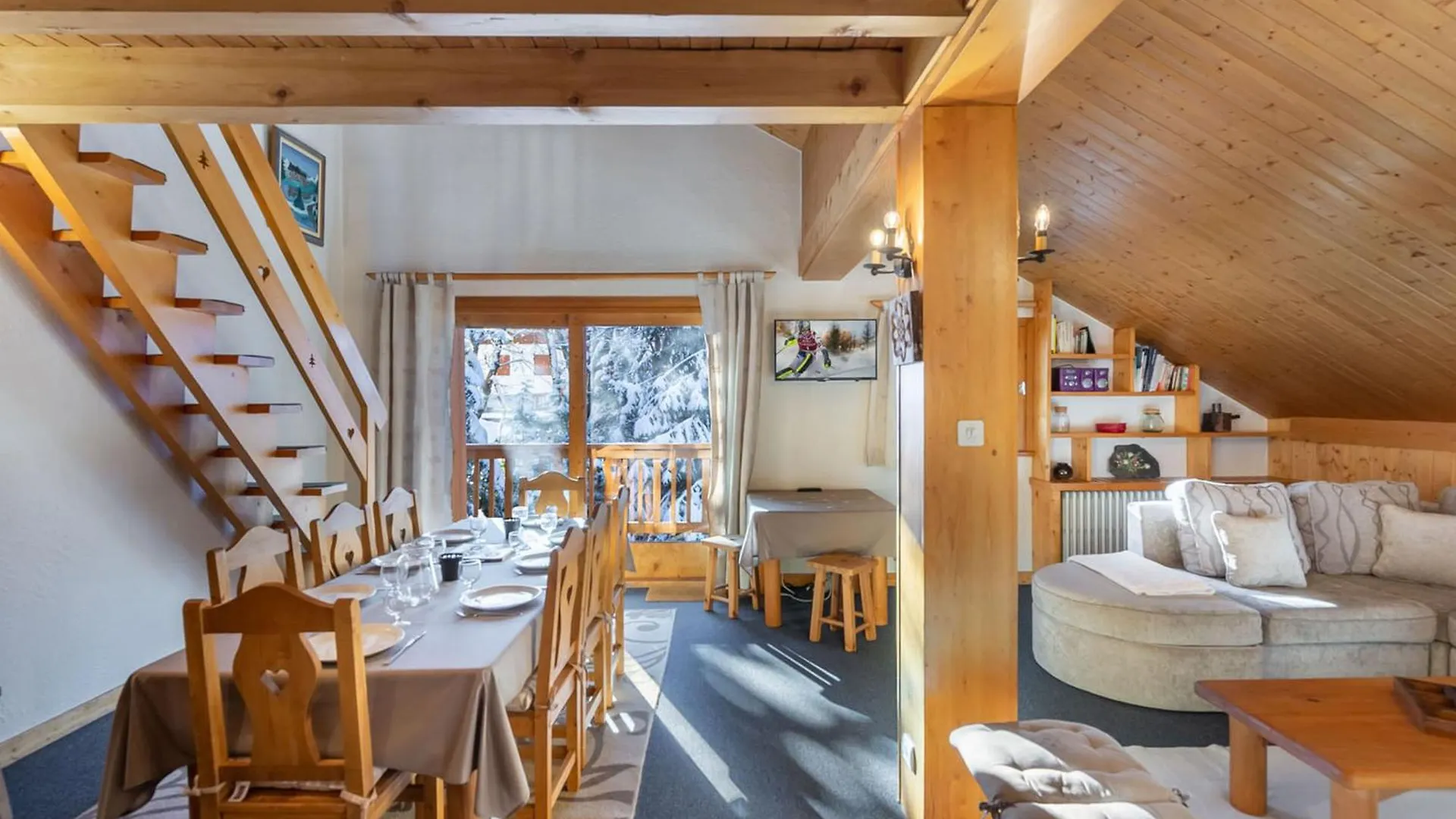 Duplex Spacieux A Meribel - 8 Pers, 3 Ch, 2 Salles De Bain, Proche Pistes Et Navette - Fr-1-565-74 Les Allues 0*,  프랑스